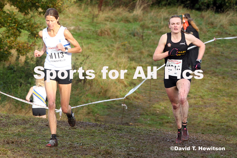 Senior women, National Cross Country Relay Champs., Berry Hill Park, Mansfield.  Photo: David T. Hewitson/Sports for All Pics